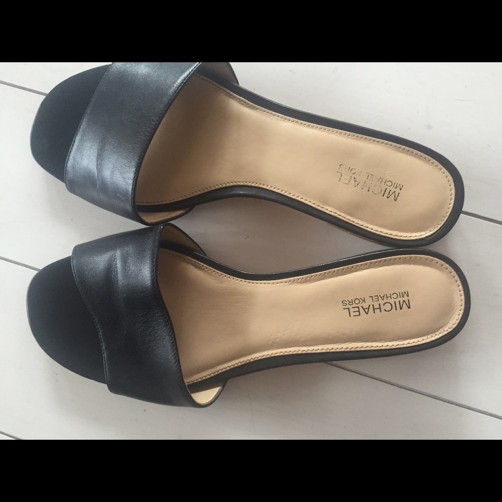 Michael Kors Black Women's Slide Sandals